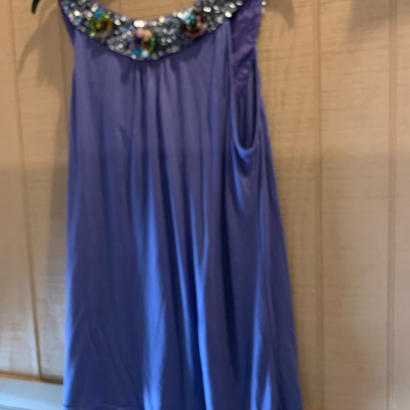 Hannah Jo Beautiful Sleeveless Embellished Top Lrg - Picture 5 of 12